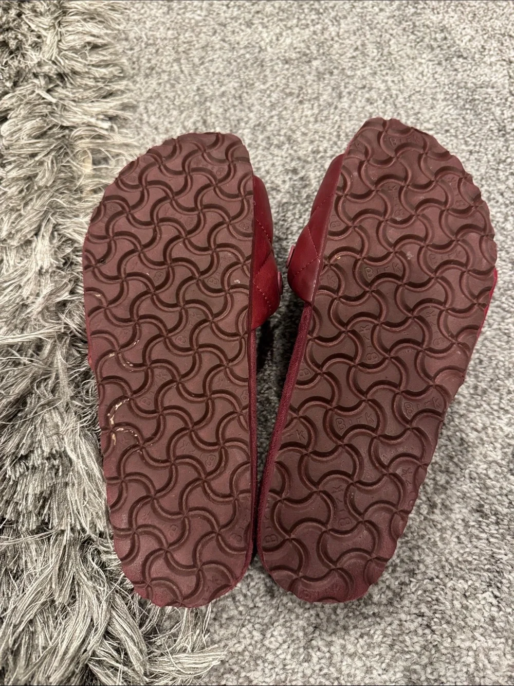 Birkenstock 1774 Women’s Quilted Slide Sandals in Wine